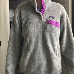 Patagonia Women’s Pullover - Gray and Purple - M